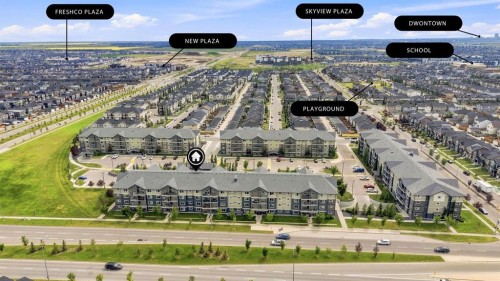 3407-181 Skyview Ranch Manor Ne, Calgary, AB - Outdoor With View