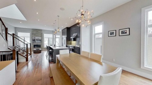 1820 37 Avenue Sw, Calgary, AB - Indoor Photo Showing Dining Room