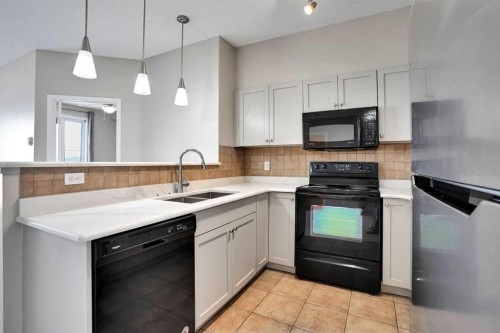 2415-1140 Taradale Drive Ne, Calgary, AB - Indoor Photo Showing Kitchen With Double Sink