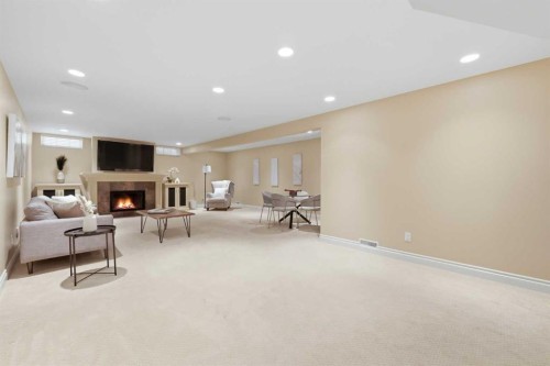 604 Willoughby Crescent Se, Calgary, AB - Indoor With Fireplace