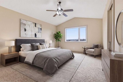47 Evanspark Circle, Calgary, AB - Indoor Photo Showing Bedroom