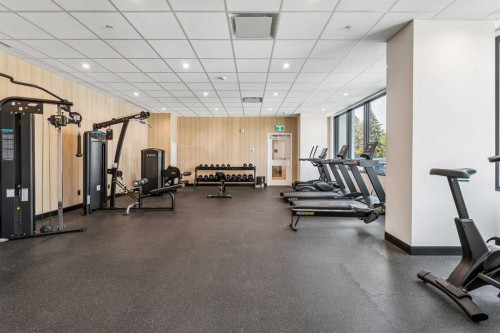 1011-730 2 Avenue Sw, Calgary, AB - Indoor Photo Showing Gym Room