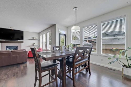 191 Chaparral Valley Terrace Se, Calgary, AB - Indoor With Fireplace