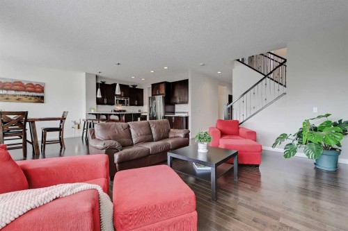 191 Chaparral Valley Terrace Se, Calgary, AB - Indoor Photo Showing Living Room