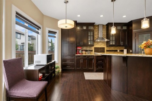 9 Saddlelake Grove Ne, Calgary, AB - Indoor Photo Showing Kitchen With Upgraded Kitchen