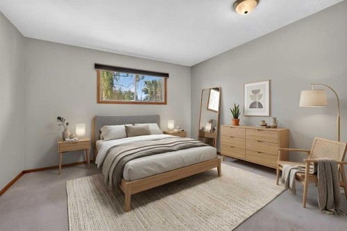 4639 Marbank Drive, Calgary, AB - Indoor Photo Showing Bedroom