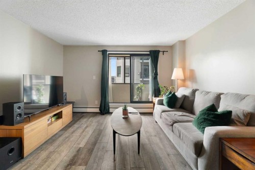 412-111 14 Avenue Se, Calgary, AB - Indoor Photo Showing Living Room