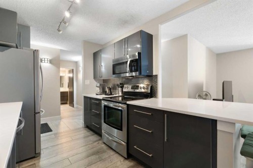 412-111 14 Avenue Se, Calgary, AB - Indoor Photo Showing Kitchen With Stainless Steel Kitchen With Upgraded Kitchen