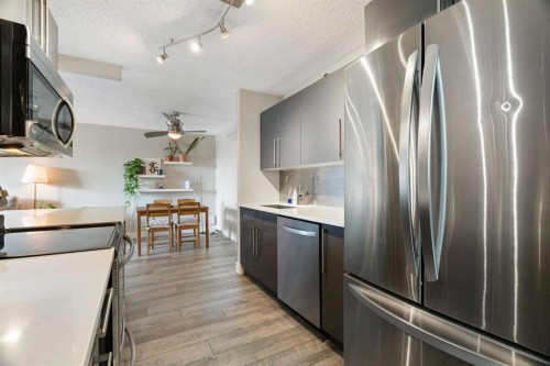412-111 14 Avenue Se, Calgary, AB - Indoor Photo Showing Kitchen With Stainless Steel Kitchen With Upgraded Kitchen