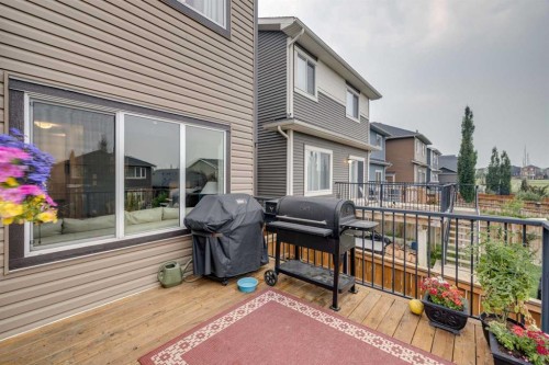 150 Fireside Bend, Cochrane, AB - Outdoor With Deck Patio Veranda With Exterior