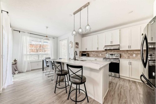 169 Aspenshire Drive Sw, Calgary, AB - Indoor Photo Showing Kitchen With Stainless Steel Kitchen With Upgraded Kitchen
