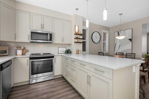446 Walgrove Way Se, Calgary, AB - Indoor Photo Showing Kitchen With Stainless Steel Kitchen With Upgraded Kitchen