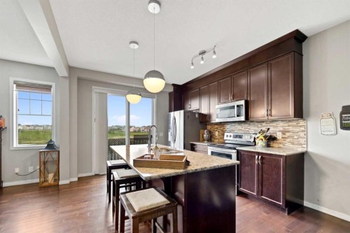 259 Cityscape Gardens Ne, Calgary, AB - Indoor Photo Showing Kitchen With Stainless Steel Kitchen With Double Sink With Upgraded Kitchen