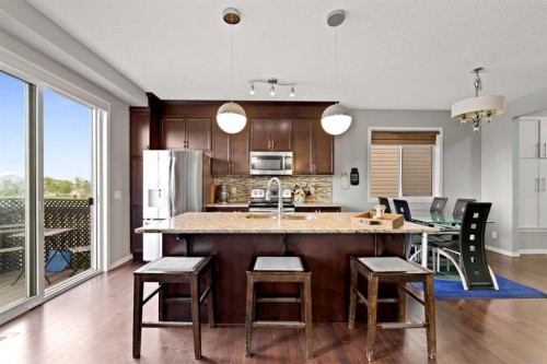 259 Cityscape Gardens Ne, Calgary, AB - Indoor Photo Showing Kitchen With Stainless Steel Kitchen With Upgraded Kitchen