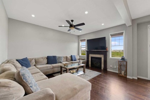 259 Cityscape Gardens Ne, Calgary, AB - Indoor Photo Showing Living Room With Fireplace