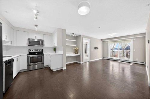3306-302 Skyview Ranch Drive Ne, Calgary, AB - Indoor Photo Showing Kitchen With Stainless Steel Kitchen
