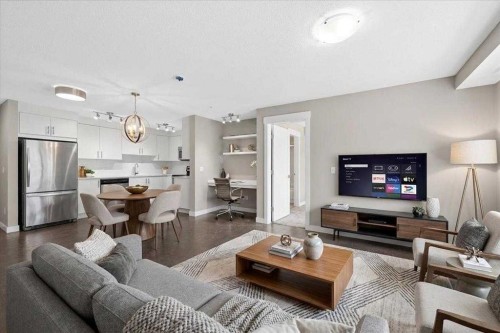3306-302 Skyview Ranch Drive Ne, Calgary, AB - Indoor Photo Showing Living Room