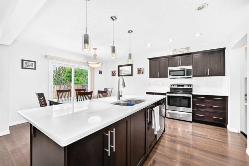 141 Shoreline Vista, Chestermere, AB - Indoor Photo Showing Kitchen With Stainless Steel Kitchen With Double Sink With Upgraded Kitchen