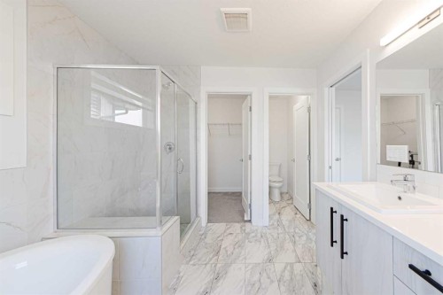 293 Carringsby Way Nw, Calgary, AB - Indoor Photo Showing Bathroom