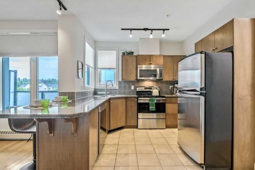507-328 21 Avenue Sw, Calgary, AB - Indoor Photo Showing Kitchen With Stainless Steel Kitchen