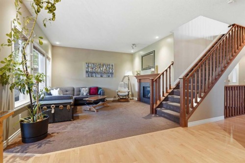 68 Drake Landing Way, Okotoks, AB - Indoor With Fireplace