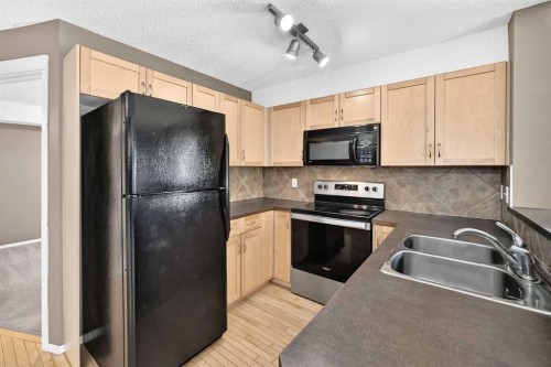 3109-70 Panamount Drive Nw, Calgary, AB - Indoor Photo Showing Kitchen With Double Sink