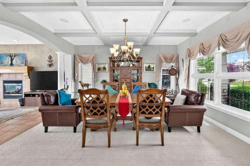 311 Rocky Ridge Drive Nw, Calgary, AB - Indoor With Fireplace