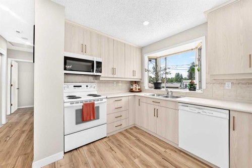 4 Marbrooke Circle Ne, Calgary, AB - Indoor Photo Showing Kitchen With Double Sink