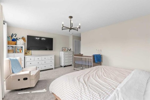 45 Savoy Landing Se, Calgary, AB - Indoor Photo Showing Bedroom