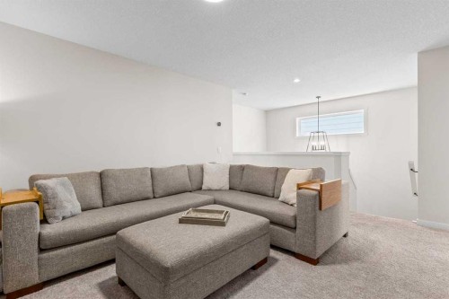 45 Savoy Landing Se, Calgary, AB - Indoor Photo Showing Living Room