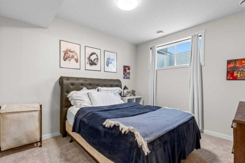 45 Savoy Landing Se, Calgary, AB - Indoor Photo Showing Bedroom