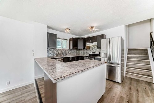 323 Falwood Way Ne, Calgary, AB - Indoor Photo Showing Kitchen With Stainless Steel Kitchen With Upgraded Kitchen