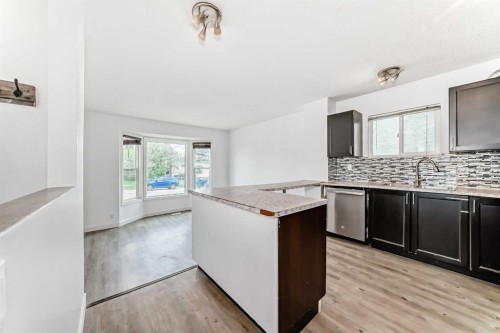 323 Falwood Way Ne, Calgary, AB - Indoor Photo Showing Kitchen With Double Sink With Upgraded Kitchen