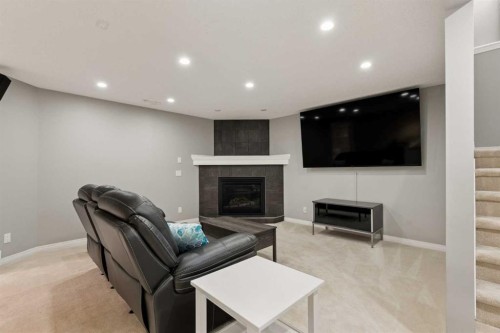 391 Auburn Bay Heights Se, Calgary, AB - Indoor With Fireplace