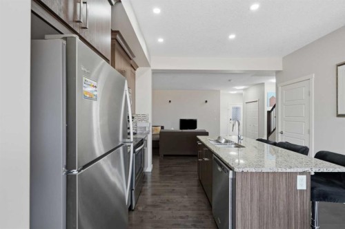 190 Saddlelake Way Ne, Calgary, AB - Indoor Photo Showing Kitchen With Double Sink With Upgraded Kitchen