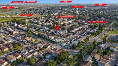 16 Abalone Crescent Ne, Calgary, AB - Outdoor With View