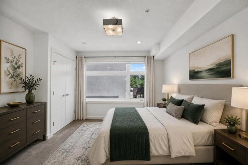 108-1632 20 Avenue Nw, Calgary, AB - Indoor Photo Showing Bedroom