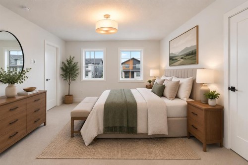 198 Dawson Harbour Hill, Chestermere, AB - Indoor Photo Showing Bedroom