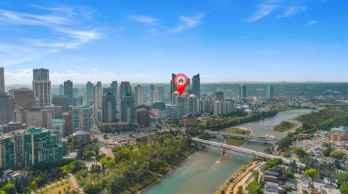 413-1025 5 Avenue Sw, Calgary, AB - Outdoor With View