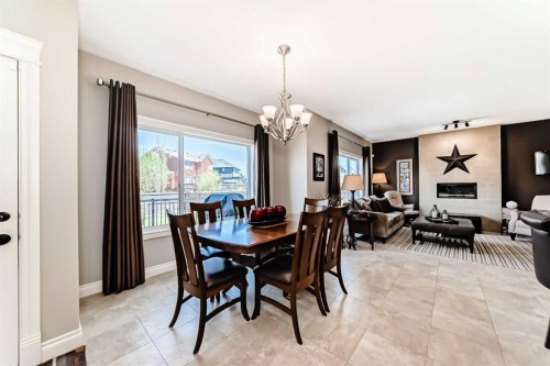 1449 Ravenscroft Avenue Se, Airdrie, AB - Indoor Photo Showing Dining Room