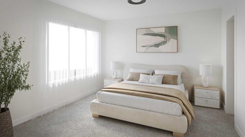25-10 Sage Meadows Landing Nw, Calgary, AB - Indoor Photo Showing Bedroom