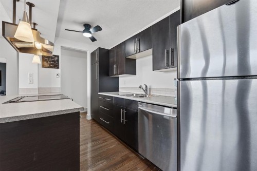 606-505 19 Avenue Sw, Calgary, AB - Indoor Photo Showing Kitchen With Double Sink With Upgraded Kitchen