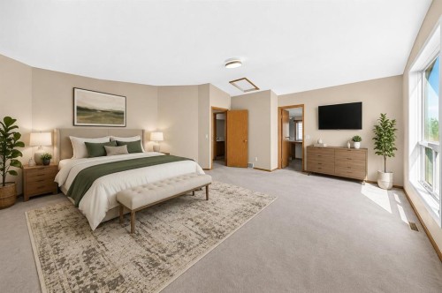 287 Harvest Oak Rise Ne, Calgary, AB - Indoor Photo Showing Bedroom