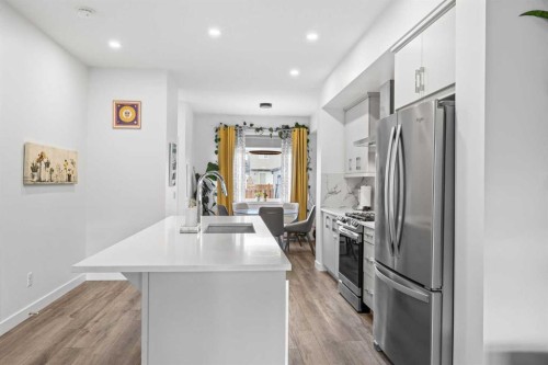 20604 Main Street Se, Calgary, AB - Indoor Photo Showing Kitchen With Stainless Steel Kitchen With Upgraded Kitchen