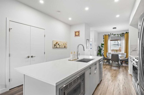 20604 Main Street Se, Calgary, AB - Indoor Photo Showing Kitchen With Upgraded Kitchen