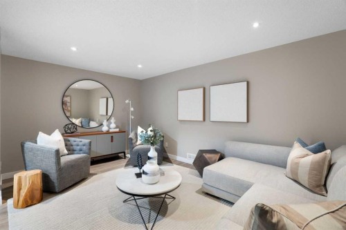 8424 Berkley Road Nw, Calgary, AB - Indoor Photo Showing Living Room