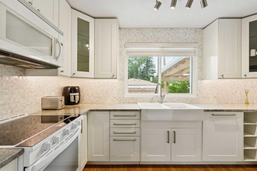 6452 Silver Springs Way Nw, Calgary, AB - Indoor Photo Showing Kitchen With Double Sink With Upgraded Kitchen