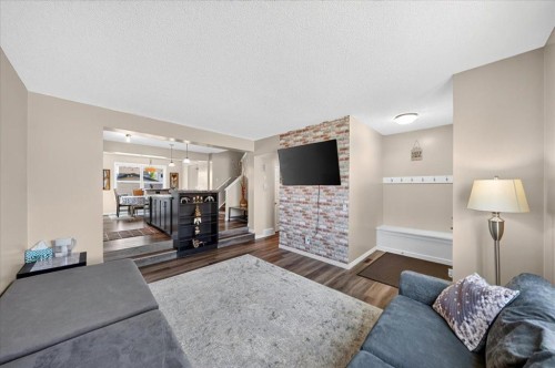 75 Skyview Point Road Ne, Calgary, AB - Indoor Photo Showing Living Room With Fireplace