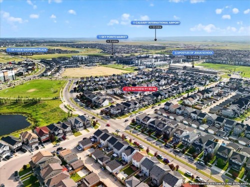 75 Skyview Point Road Ne, Calgary, AB - Outdoor With View