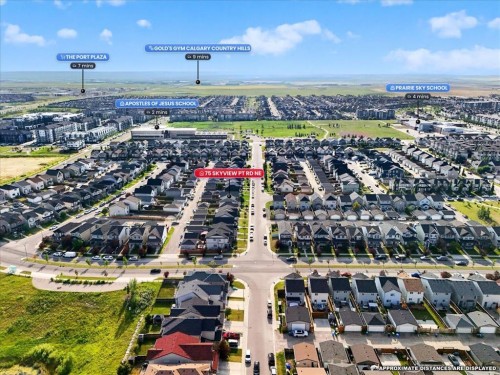 75 Skyview Point Road Ne, Calgary, AB - Outdoor With View